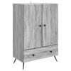 vidaXL Strani &scaron;al Siva Sonoma 66 x 34,5 x 95 cm Inženirski les