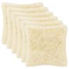 vidaXL Prevleka za blazino 6 pcs HEERLEN Krem 50 x 50 cm PV flis