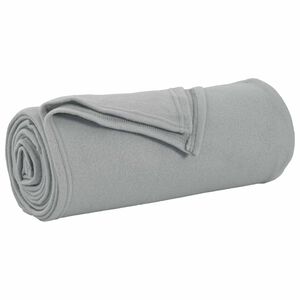 vidaXL Odeja Siva 170 x 130 cm 0.33 kg Flis