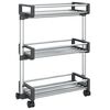 vidaXL Voziček za shranjevanje 59x20x75 cm aluminij