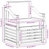 vidaXL Zunanja garnitura za sedenje z blazino Naravna 67 x 63 x 73 cm