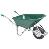 vidaXL Kolesarska samokolnica zelena 90 L 150 kg Pocinkano