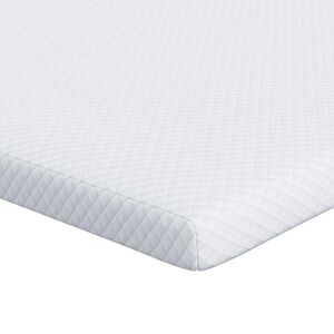 vidaXL Vrh za vzmetnico iz spominske pene 70 x 200 cm Thick Mehko Bela
