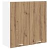 vidaXL Viseča omarica Umetni hrast 80 x 31 x 80 cm Konstruiran les