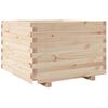 vidaXL Vrtno cvetlično korito 70x70x49,5 cm trdna borovina