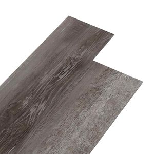 vidaXL Samolepilne PVC talne plo&scaron;če Črtast les 30,5 x 61 cm 28 kos PVC