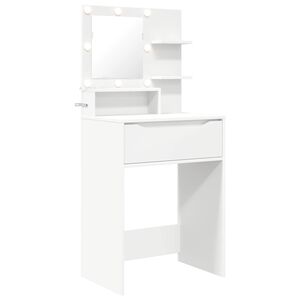 vidaXL Toaletne mize za spalnice Bela 80 x 39,6 x 135 cm