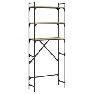 vidaXL Polica za pralni stroj sonoma hrast 67x25x163 cm inženirski les
