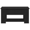 vidaXL Klubska miza Črna Orehovina 79 x 49 x 41 cm Konstruiran les