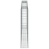 vidaXL Obokane gabion košare 5 kosov 400x30x160/180cm pocinkano železo
