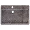 vidaXL Umivalnik siv 58x39x10 cm marmor