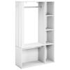 vidaXL Garderobna omara za hodnik Bela 91 x 32 x 150,5 cm