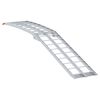 vidaXL Ramp za motociklete srebrna 180 x 28 x 5 cm Aluminij