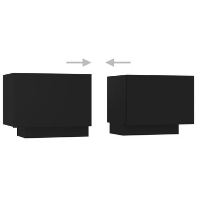 vidaXL TV omarica črna 100x35x40 cm iverna plošča