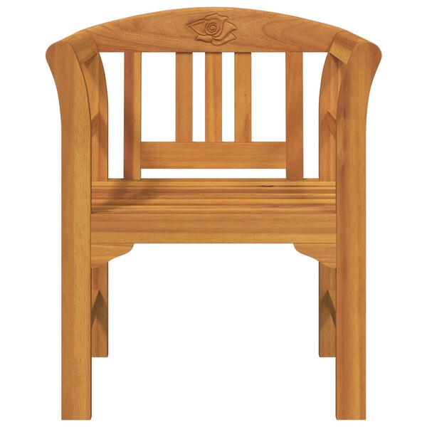 vidaXL klop z blazino Naravna oljna za&scaron;čita 68,5 x 46 x 82,5 cm