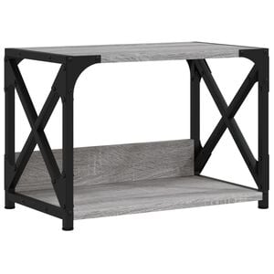 vidaXL Stojalo za tiskalnik siva sonoma 44x26x31,5 cm inženirski les