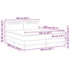 vidaXL Postelja z vzmetnico z vzmetnico Siva 160 x 200 cm Umetna koža