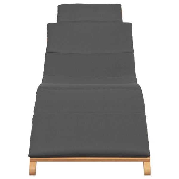 vidaXL Vrtna ležalnika Rjava 198 x 55 x 58,5 cm Trden tikov les