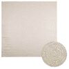vidaXL Rug "ZIZUR" Cream 240x240 cm Juta videz Notranje in zunanje