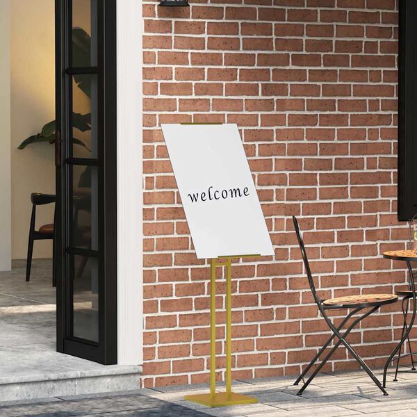 vidaXL Razstave na sejmih Zlata 26,5 x 26,5 x 150 cm Jeklo