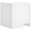 vidaXL Nočna omarica bela 45x50x50 cm inženirski les