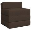 vidaXL Zložljiv kavč postelja Taupe 200 x 70 x 15 cm Blago