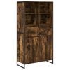 vidaXL Strani &scaron;al Dimni hrast 81 x 36 x 150.5 cm Inženirski les