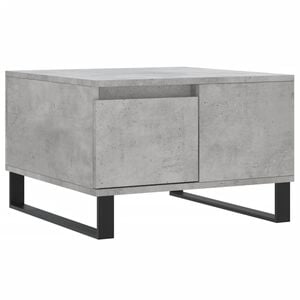 vidaXL Klubska mizica betonsko siva 55x55x36,5 cm inženirski les