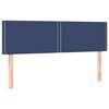 vidaXL Box spring postelja z vzmetnico modra 140x200 cm blago