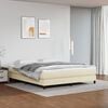 vidaXL Vzmetnica z žepkasto vzmetjo srednje trdote krem 160x200x20 cm umetno usnje