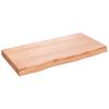 vidaXL Kopalni&scaron;ki pult svetlo rjav 80x40x(2-6) cm obdelan trden les