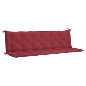 vidaXL Blazina za vrtno klop vinsko 200x(50+50)x7 cm oxford tkanina