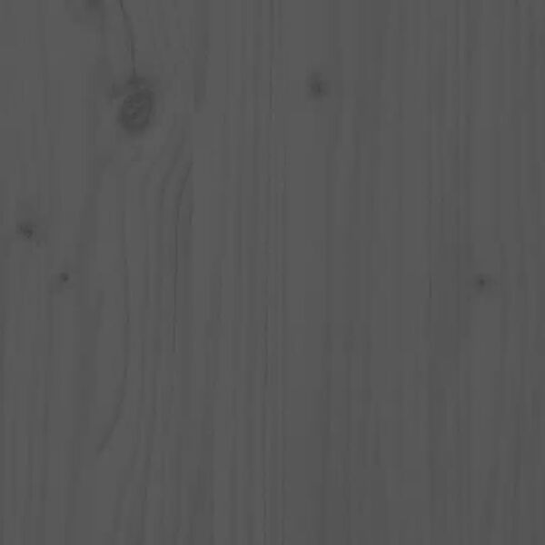 vidaXL Posteljno vzglavje sivo 145,5x4x100 cm trdna borovina