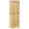 vidaXL Garderobna omara Corona 55x38x170 cm trdna borovina