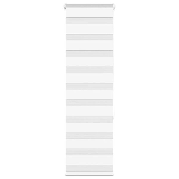 vidaXL Zebra senčilo bela 40x150 cm tkanina &scaron;irina 35,9cm poliester