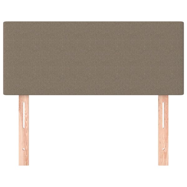 vidaXL Posteljno vzglavje taupe 90x5x78/88 cm blago