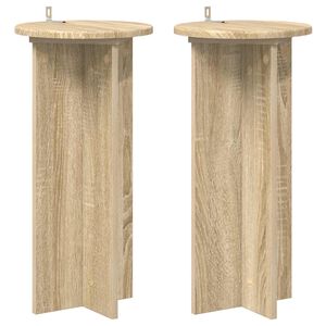 vidaXL Stojalo za rastline 2 pcs Sonoma hrast 29,5 x 29,5 x 60 cm