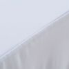 vidaXL Raztegljiva pregrinjala za mizo 2 kosa 243x76x74 cm bela