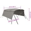 vidaXL Bimini tenda s 4 loki in stranicami 243x(230-244)x137 cm