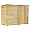 vidaXL Vrtna kolesarska lopa 232x110x170 cm impregnirana borovina