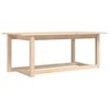 vidaXL Klubska mizica 110x55x45 trdna borovina