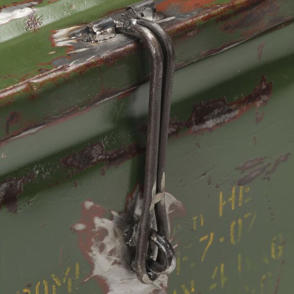 vidaXL Voja&scaron;ka skrinja 68x24x66 cm železo