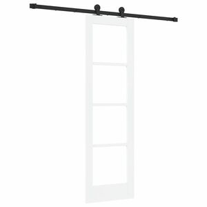 vidaXL Drsna vrata ORKDAL Bela in črna 61 x 198,5 cm