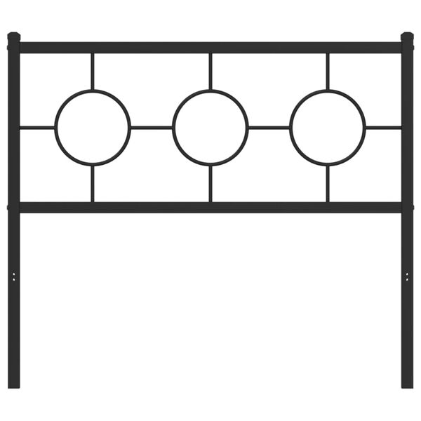 vidaXL Kovinsko posteljno vzglavje črno 100 cm