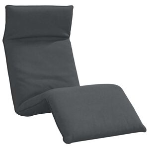 vidaXL Zložljiv ležalnik antraciten 175x54x8,5 cm oksfordsko blago