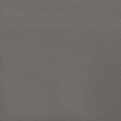 vidaXL Posteljni okvir siv 120x190 cm umetno usnje