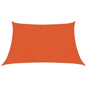vidaXL Senčnik jadro 160 g/m&sup2; trapez oranžen 3/4x2 m HDPE