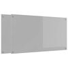 vidaXL Kuhinjski panel 2 kos Svetlo siva 110 x 60 cm kaljeno steklo