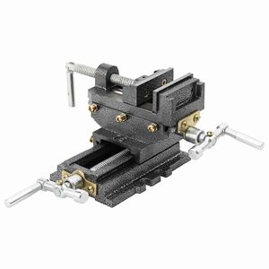 vidaXL Ročni prečni primež za vrtalni stroj 70 mm