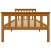 vidaXL Posteljni okvir z 2 predaloma medeno rjava borovina 100x200 cm